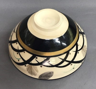 清閑寺窯 杉田祥平 色絵仁清 月露草茶碗 | 茶道具 小西康のぶろぐ