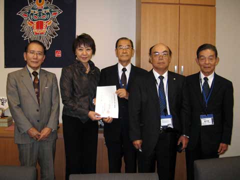 県退職公務員連盟の方々と