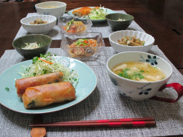 さっくり美味しい春巻きの晩ごはん 楽しく気ままなマイ日記