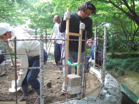 土間下地づくり作業