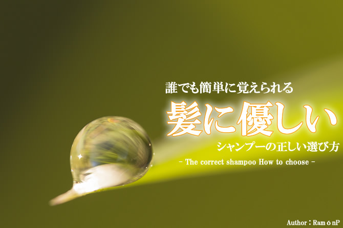 シャンプーの正しい選び方