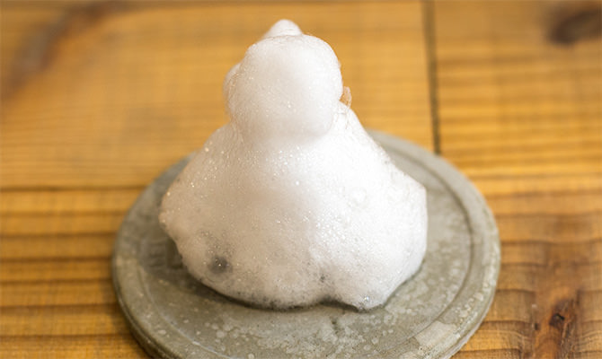 アスタリフトシャンプーの泡立ち