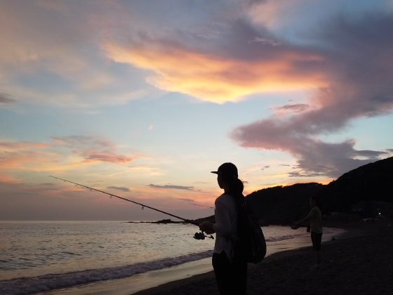 夕方釣り