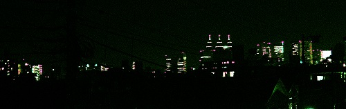 家から見える夜景