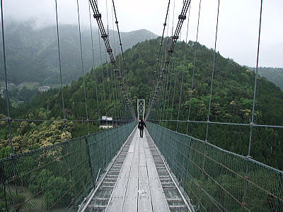 谷瀬の吊り橋