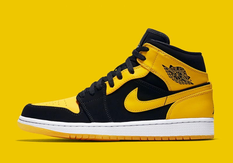 air jordan 1 mid new love yellow