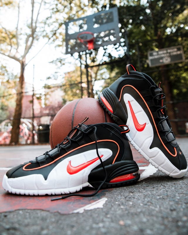 air max penny on feet