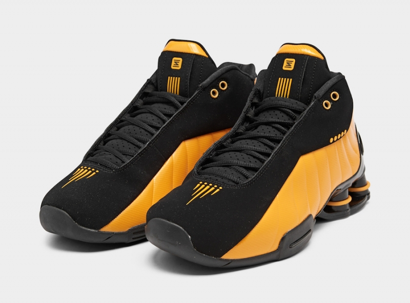 yellow nike shox