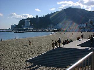 1999年1月 熱海の砂浜