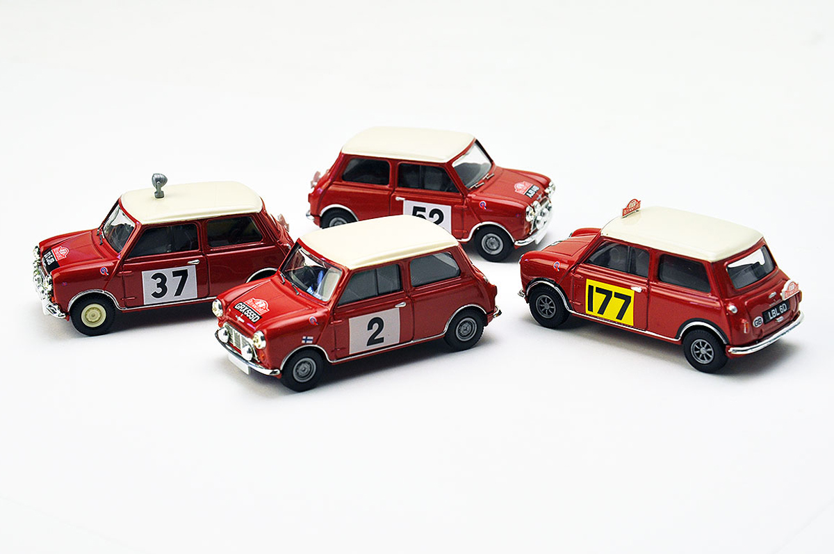 1/87 BUB MINI Cooper S ラリーモンテカルロ4台セット 1/87 BUB MINI Cooper S ラリーモンテカルロ4台セット