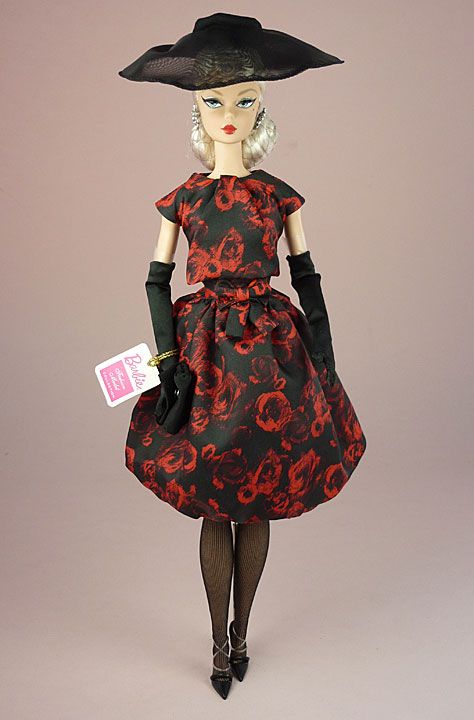elegant rose cocktail dress barbie