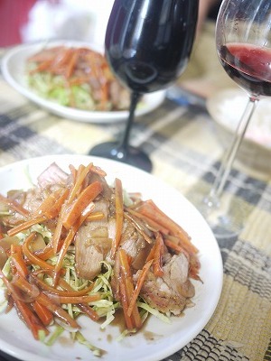 豚肉のロースト 生姜のソース