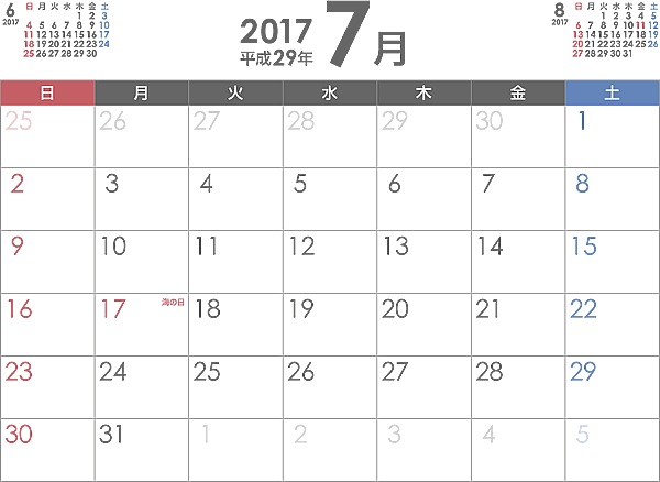 2017年7月に投稿した記事まとめ