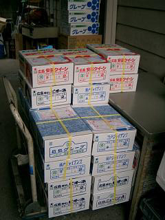 田中商店/沼隈ぶどう発送作業