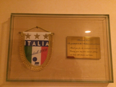 イタリア代表宿泊