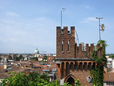 Udine Castelloからの眺め
