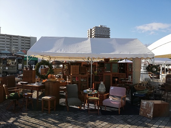 関西蚤の市」ありがとうございました。 | アンティーク家具・古道具
