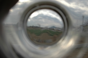 グラス越し