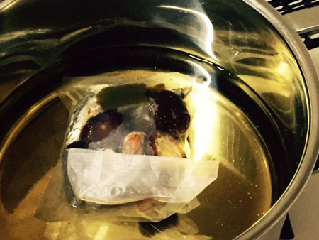 椎茸のお出汁でお味噌汁