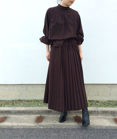 【RIM.ARK】Long layered pleats OP