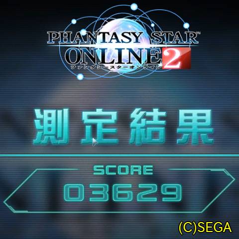 PSO2ベンチ:スコア3629
