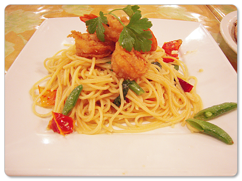 spaghetti aglio olio e peperoncino
