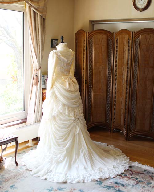 19cアンティーク銅版画 聖書を携えた新婦と姉妹/友人 ウェディング