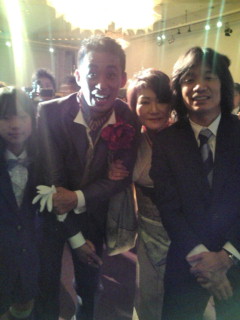 石田靖君の結婚式に出席 菊水丸日記