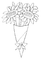 ひまわりの花束(小)