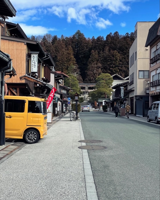 飛騨高山　高山　街ブラ　雪がない　2月　古い町並み　古都　宮川　リバコ　観光　ドライブ