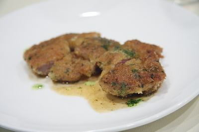 いのしし肉のカツレツ