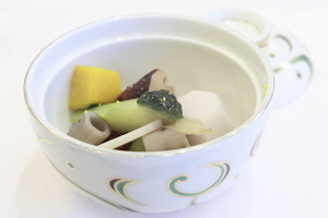 松茸の炊き合わせ