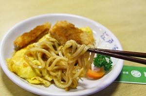 ボルガライスの新メニュー ボルガうどん