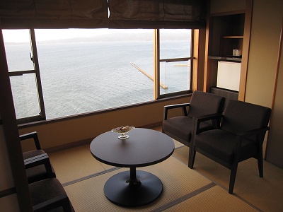 虹と海からの眺め