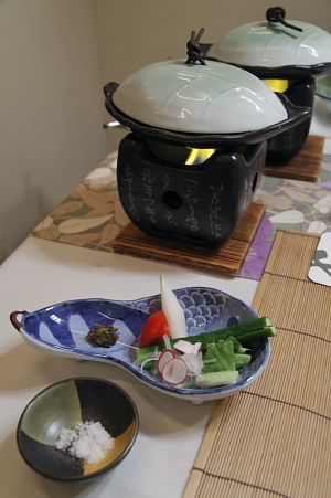活きアワビの踊り焼き