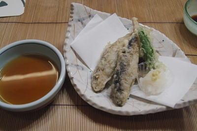 稚鮎の天ぷら