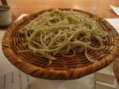 丸岡の新そば、ざるそば
