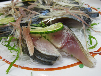 しめ鯖の炙り