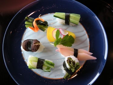 日本料理「蓼」 野菜寿し