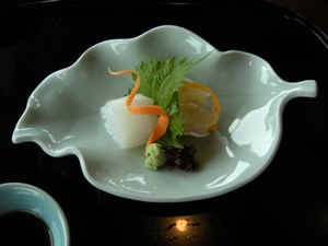 鯛の昆布〆&烏賊