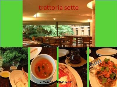 trattoria sette(トラットリア セッテ) 1.チャバタ(トラットリア セッテ)2.ミネストローネ(トラットリア セッテ) 3.ピッツァ (トラットリア セッテ)4.海の幸パスタ(トラットリア セッテ)