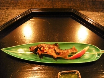 2011小久保_お昼会席_鮎塩焼き