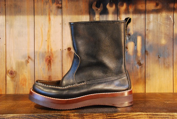 RUSSELL MOCCASIN Vibram2021 Brown ＋10mm rubber heels | BRASS BLOG