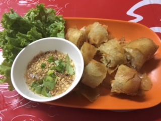 タイの春巻きポッピアトート