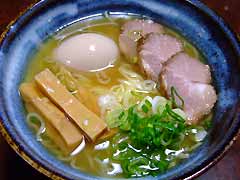 自作 鶏と煮干しの塩らーめん