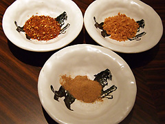 麺屋武蔵 鷹虎 お好みトッピング3種