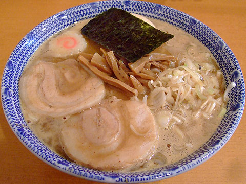 とみ田 味玉そば(中)