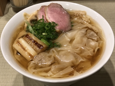 らーめん鴨to葱@御徒町 鴨わんたん麺