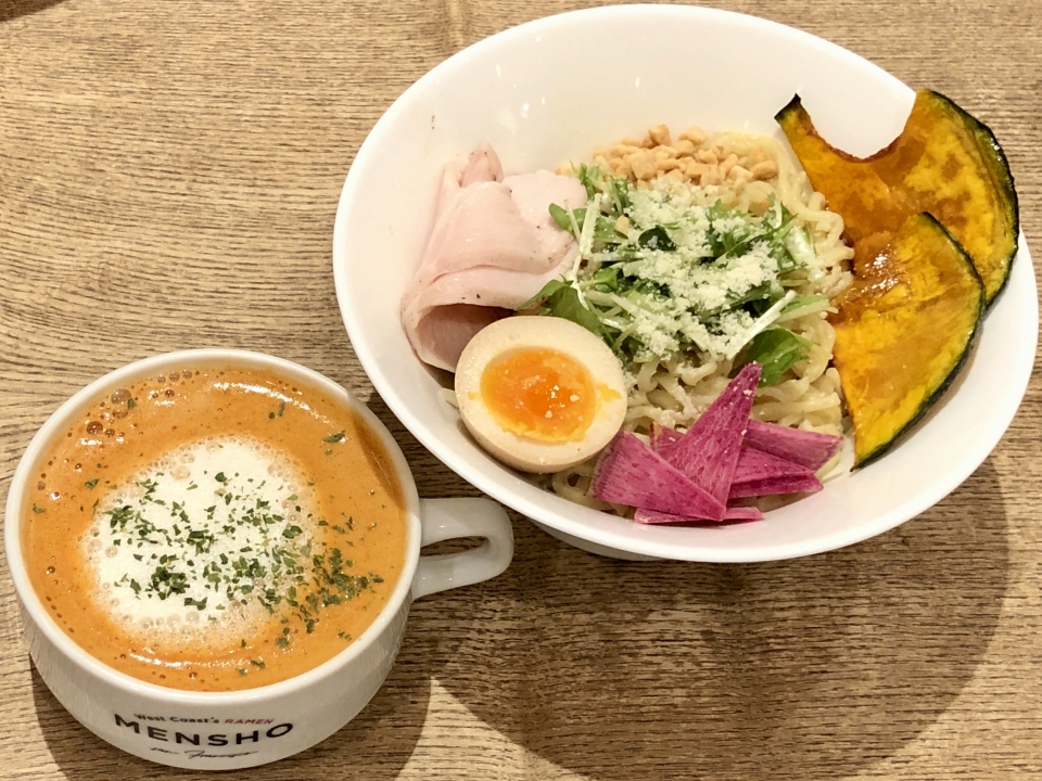 MENSHO SAN FRANSISCO@新宿ミロード 具材たっぷり!エビとトマトのベジつけめん