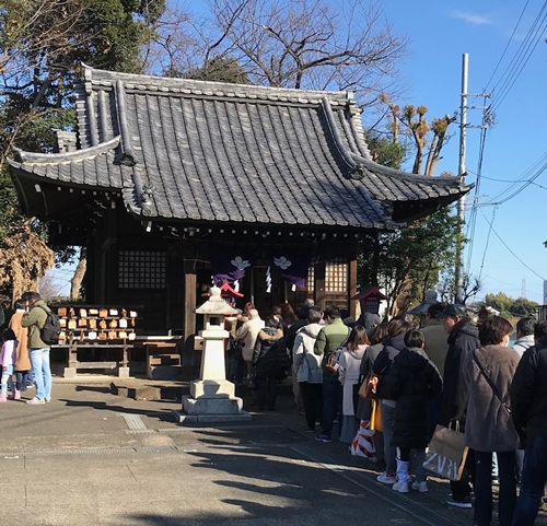 近所で初詣